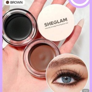 delineador de ojos en gel negro y café con aplicador